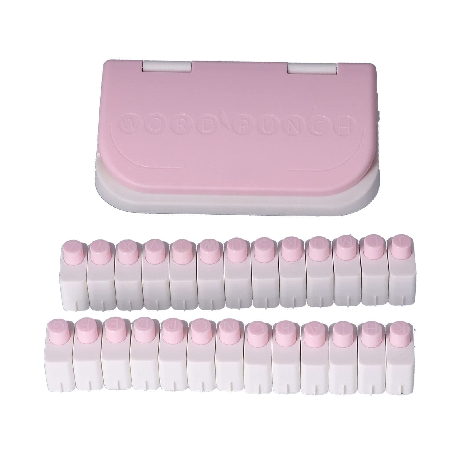 Letter Punching Machine, Paper Punch Set Auxiliary Scales Independent Cutter Head Scrapbook Paper Punchers for DIY Craft Card Decoration