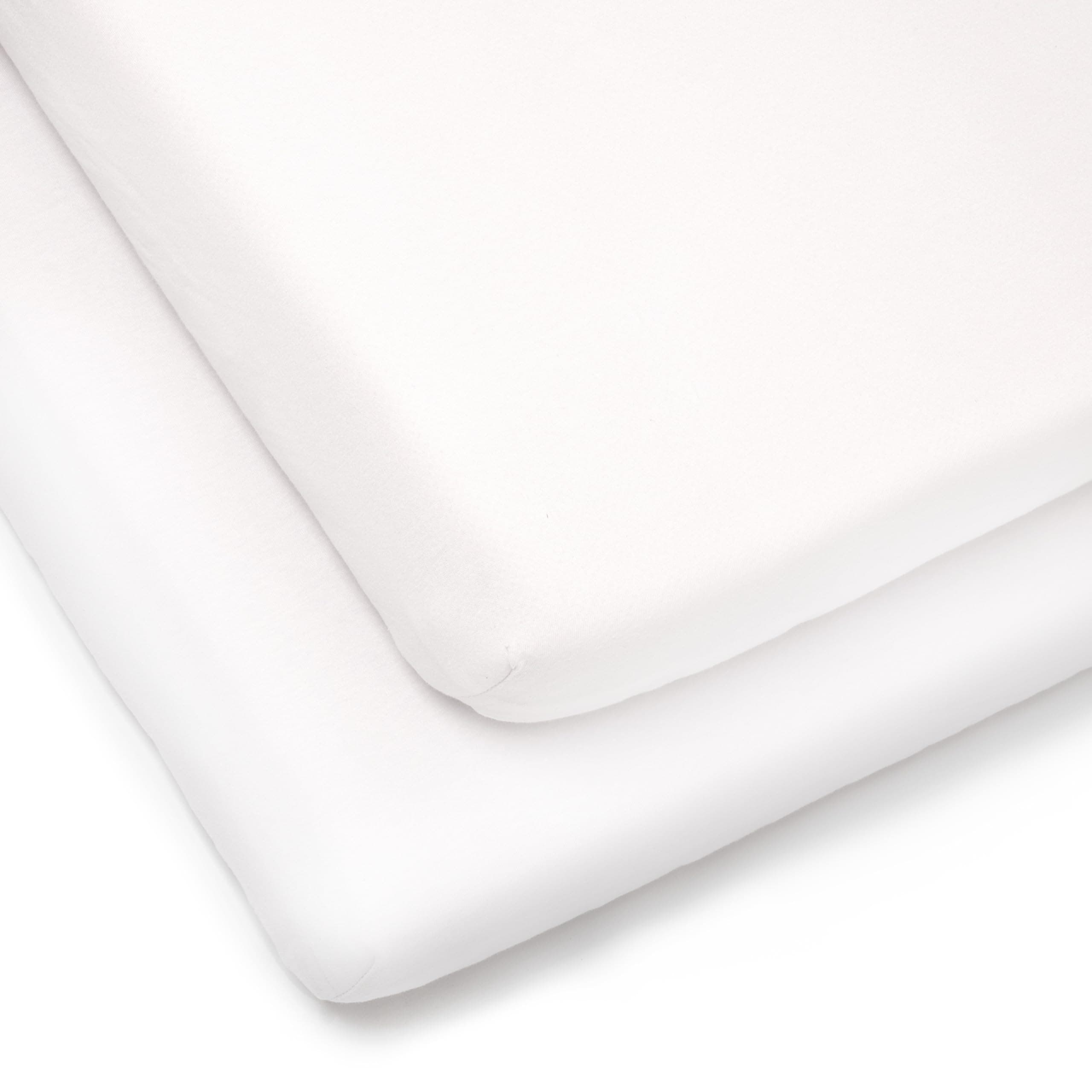 Clair de Lune 2 Pack Fitted Jersey Cotton Cot Sheets