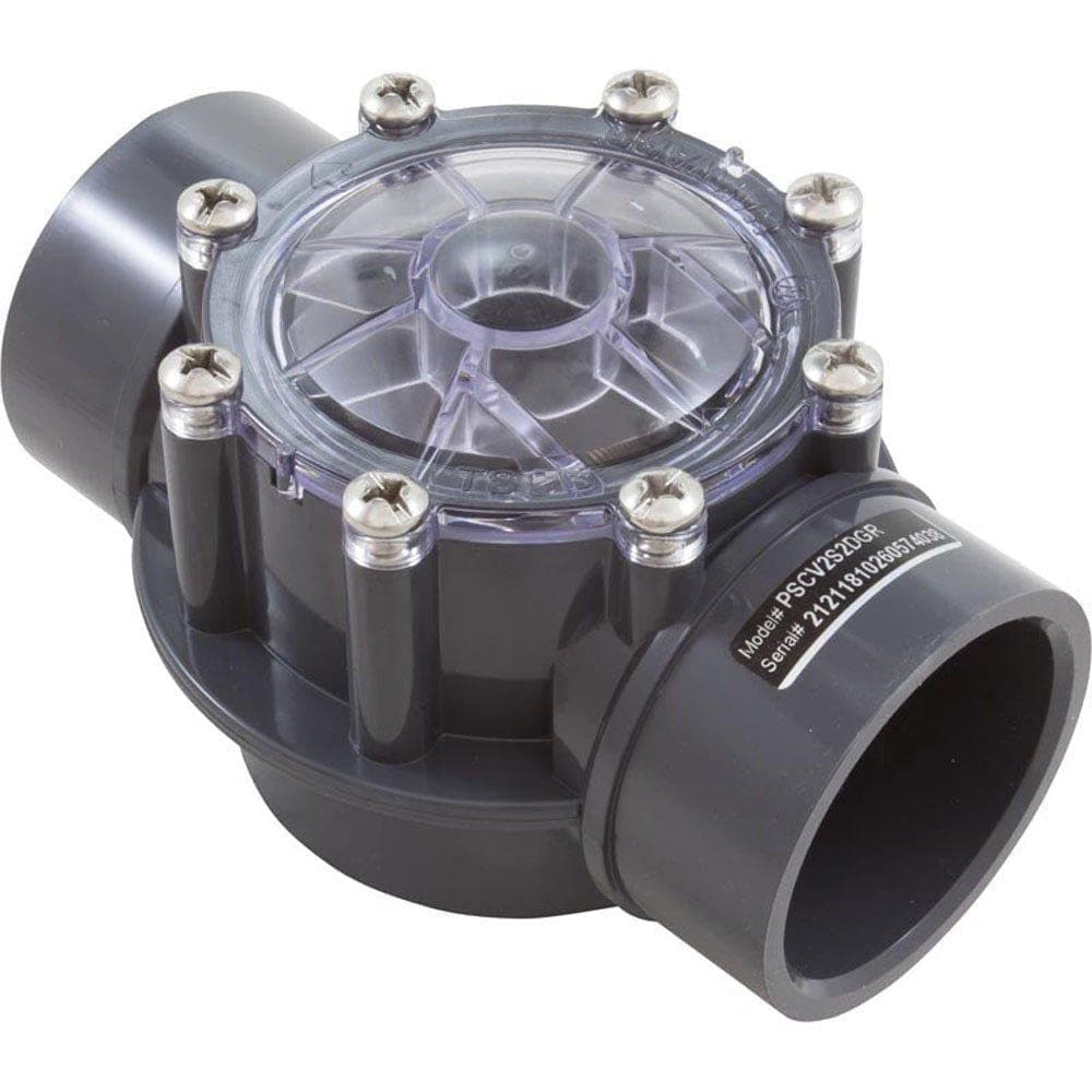 PSCV2S2DGR PVC Check Valve, Dark Gray