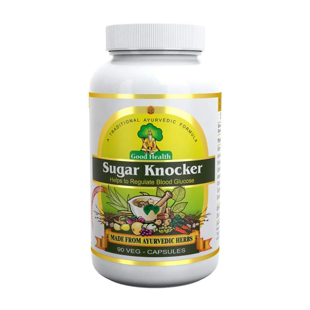 Sugar Knocker Ayurvedic Medicine for Diabetes Its 100% Natural Herbal Product Without Any Side Effect (90 Capsules for 30 Days) (Pack of 1)