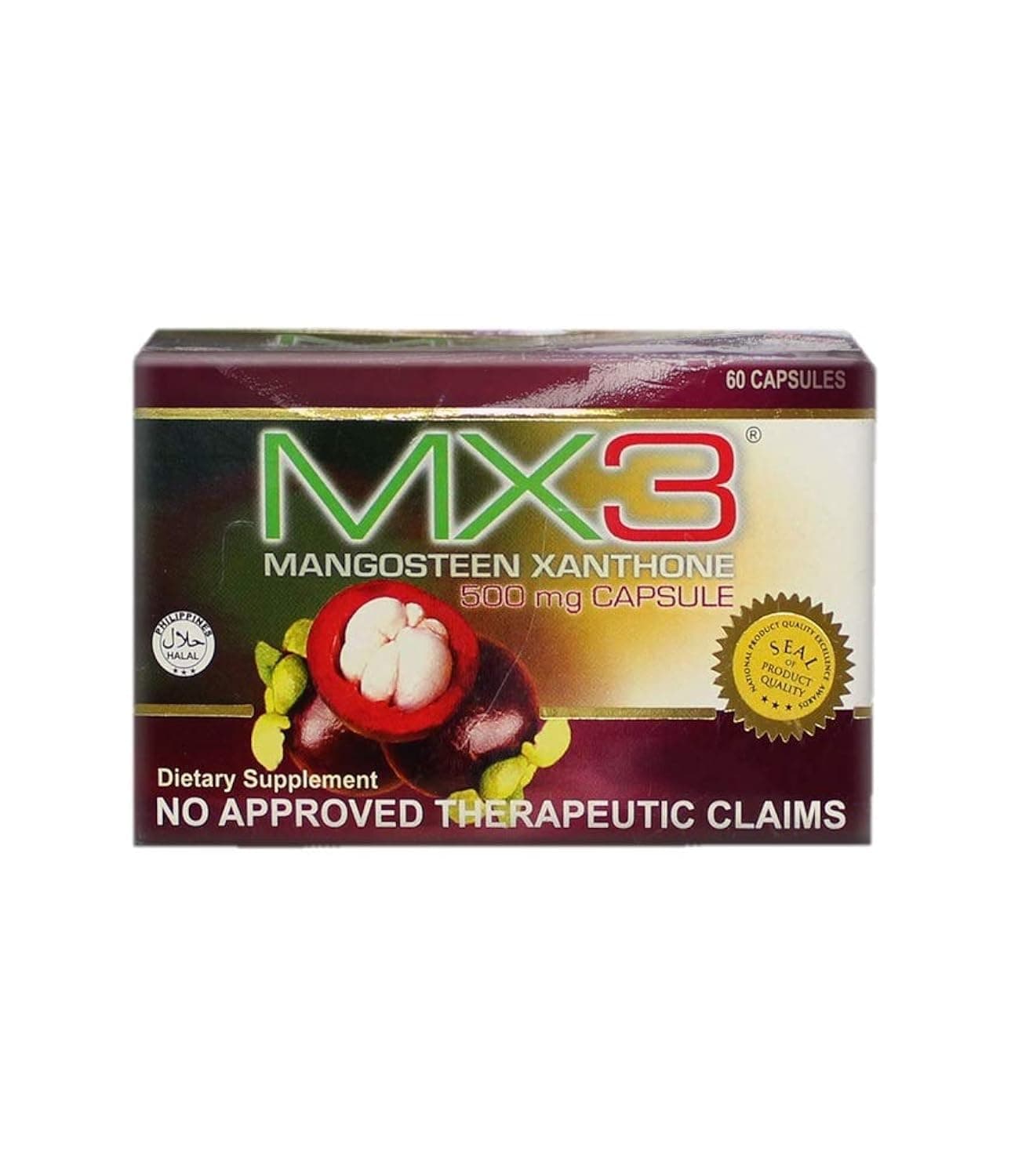 MX3 Mangosteen Capsule (2 boxes) by MX3