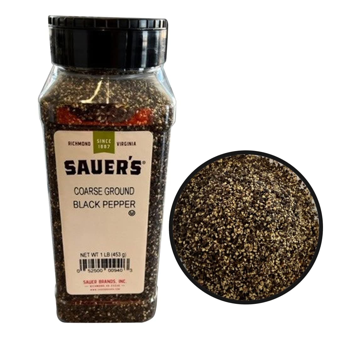 Coarse Ground Black Pepper | 1 Pound Canister | Foodservice