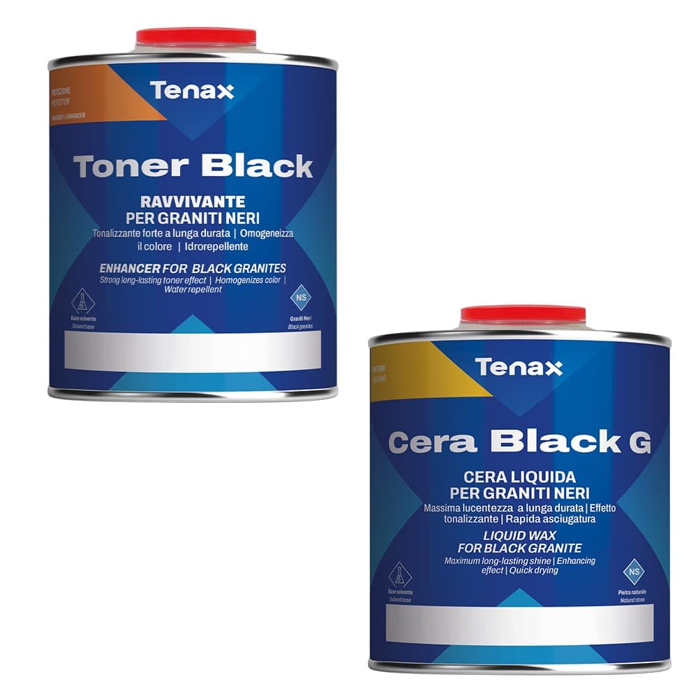 Tenax Uni-Black Step 1 & 2 - TonerBlack and Cera Black G - Complete System