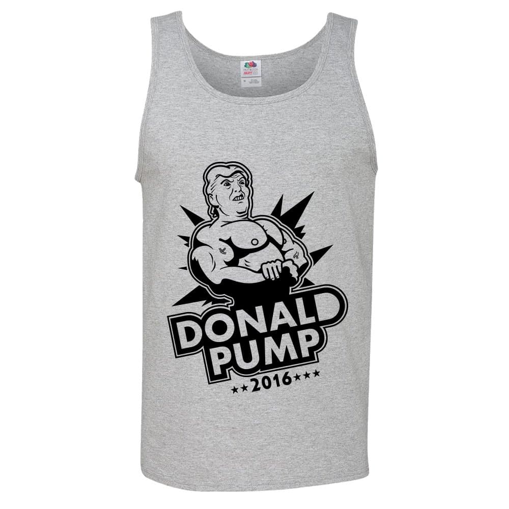 Donald Pump 2016 Donald Trump Workout Tank Top Muscle Tank Medium Heathered Gray