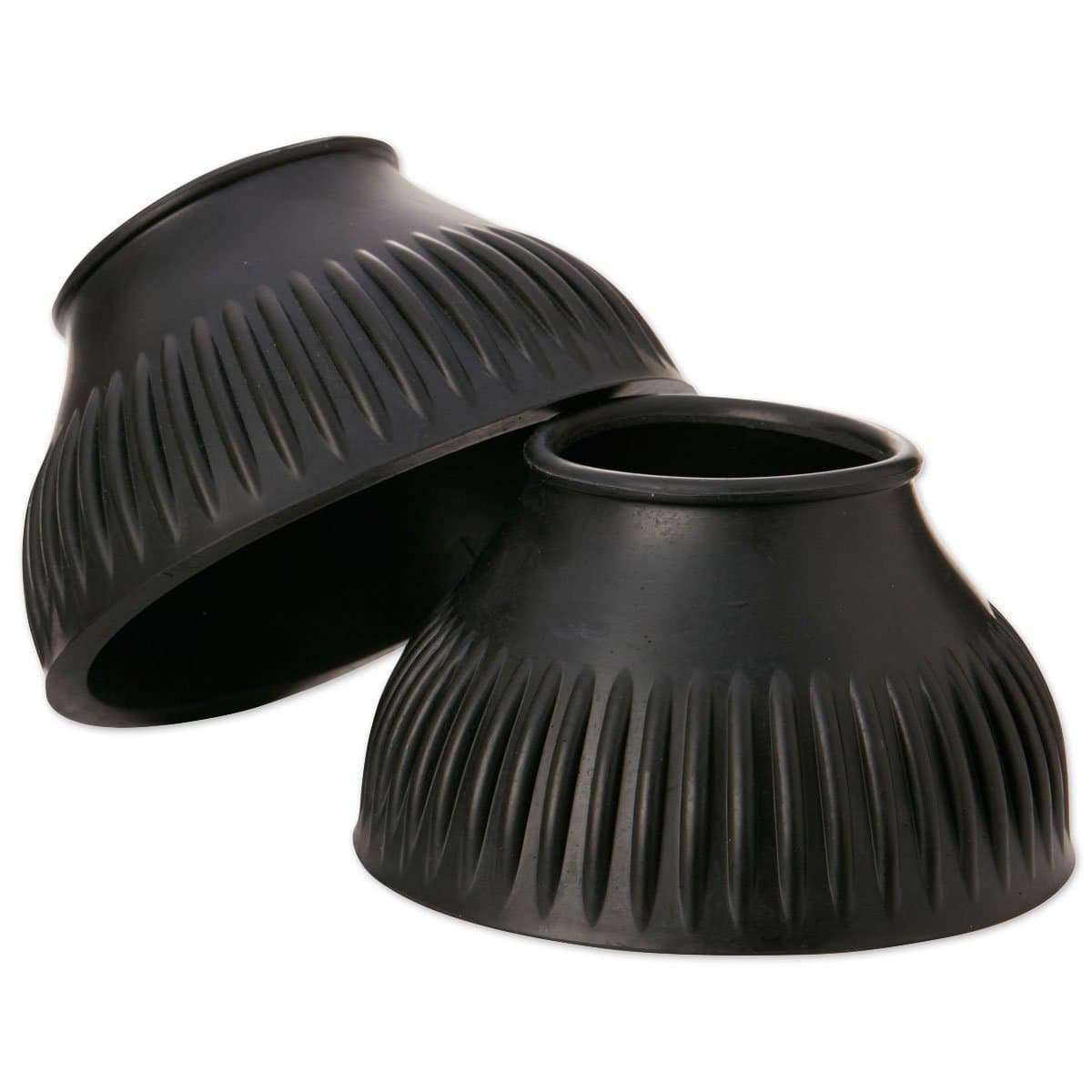 Thick Rib Black Bell Boots