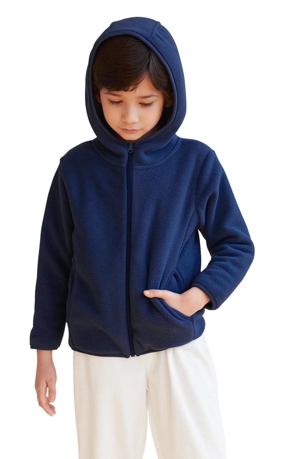 BAYRTICKids Hooded Fleece Jacket Boys Girls Full Zip Hoodie Toddler Coat 3-12Years
