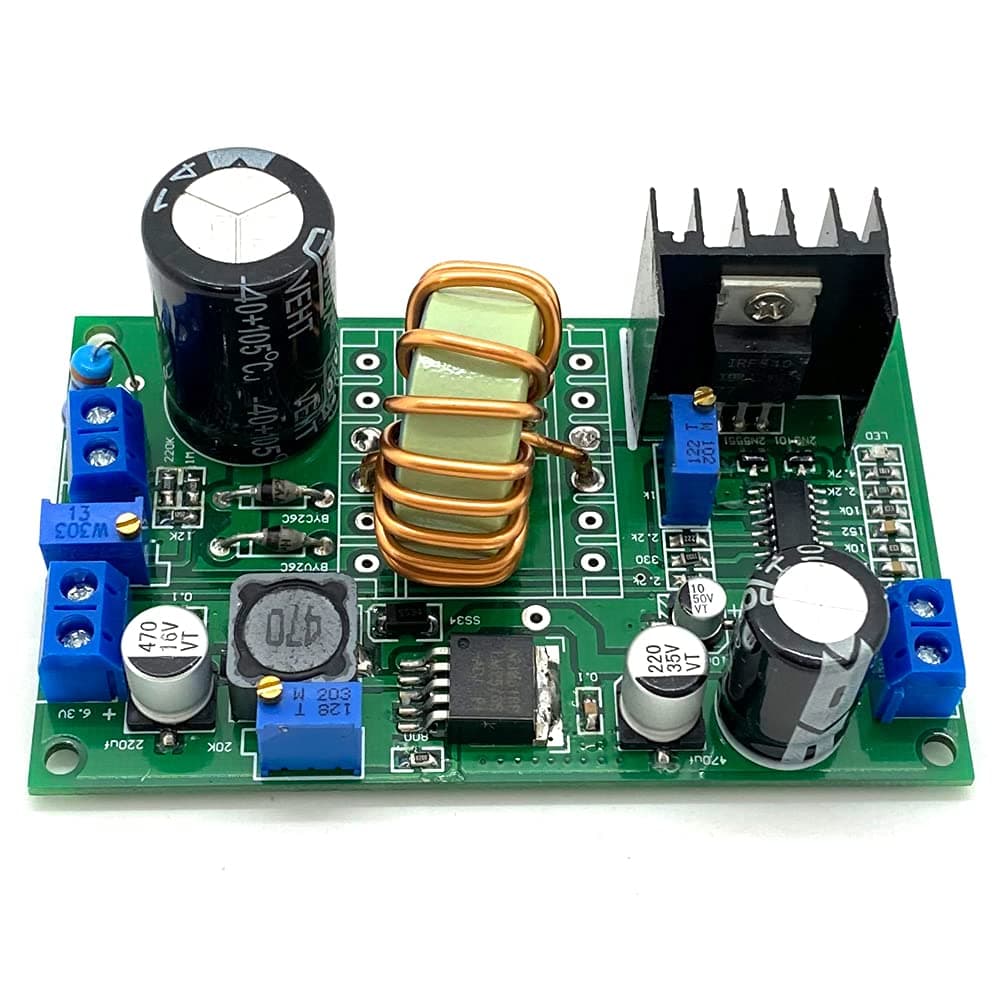 High Voltage DC-DC Boost Converter 12V to 150V-420V Adj Power Board