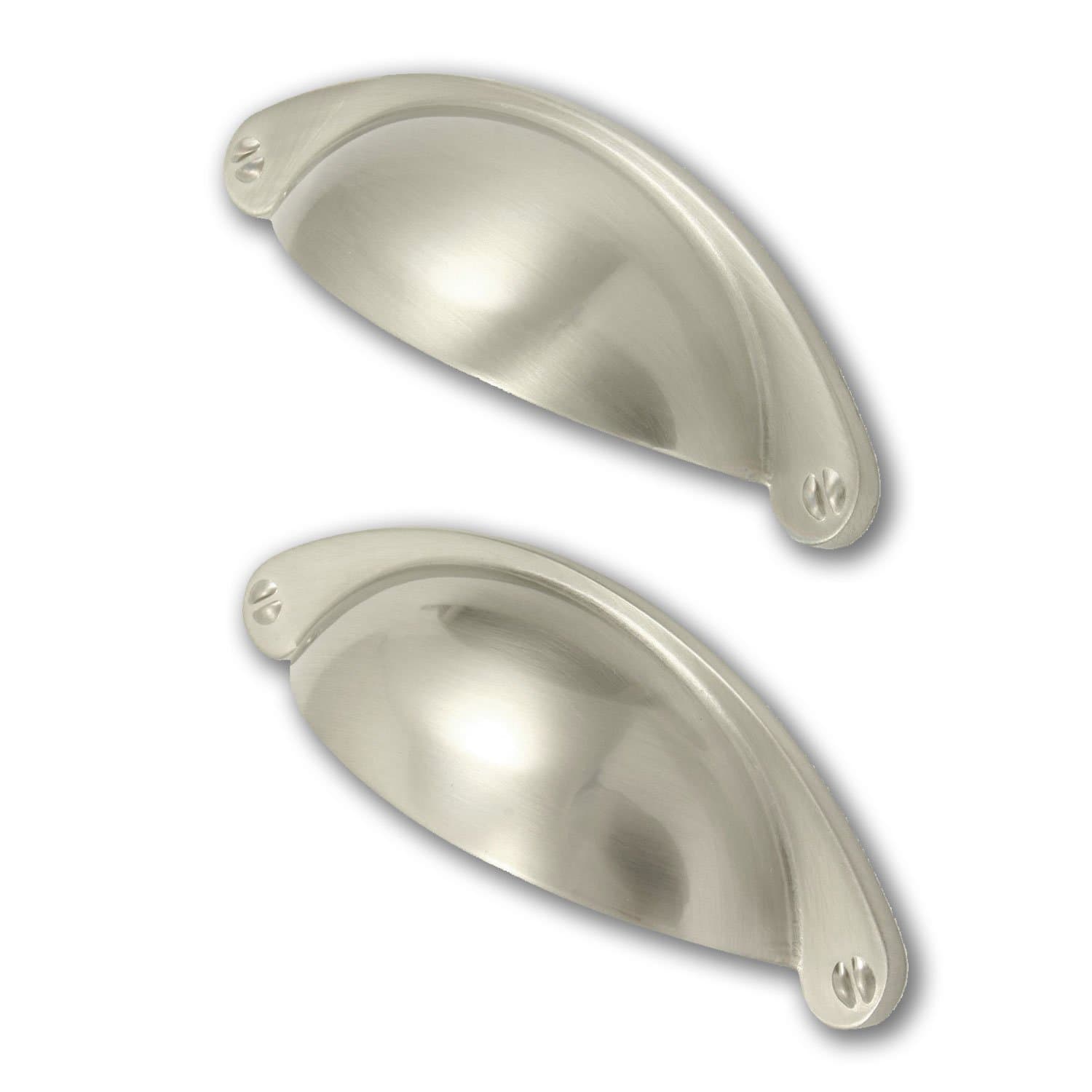 Shaker Style Cup Handles Brushed Nickel 105mm Pack of 2