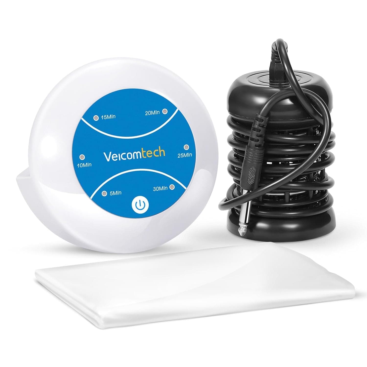 veicomtech Portable Ionic Detox Foot Bath Machine, Ionic Detox Foot Spa Chi Cleanse with 5 Liners for Home Use Spa Club Salon Travel Holiday Gift, One Touch to Start, Blue Without Tub