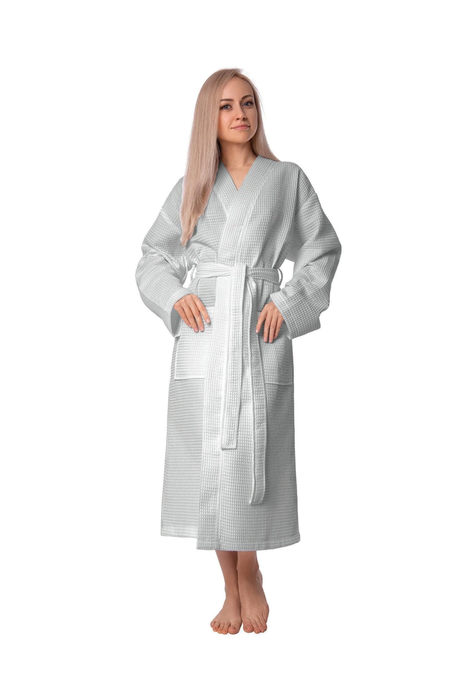 BAGNO MILANO Women's Robes, Waffle Robes For Women, Turkish Cotton Bathrobes For Women