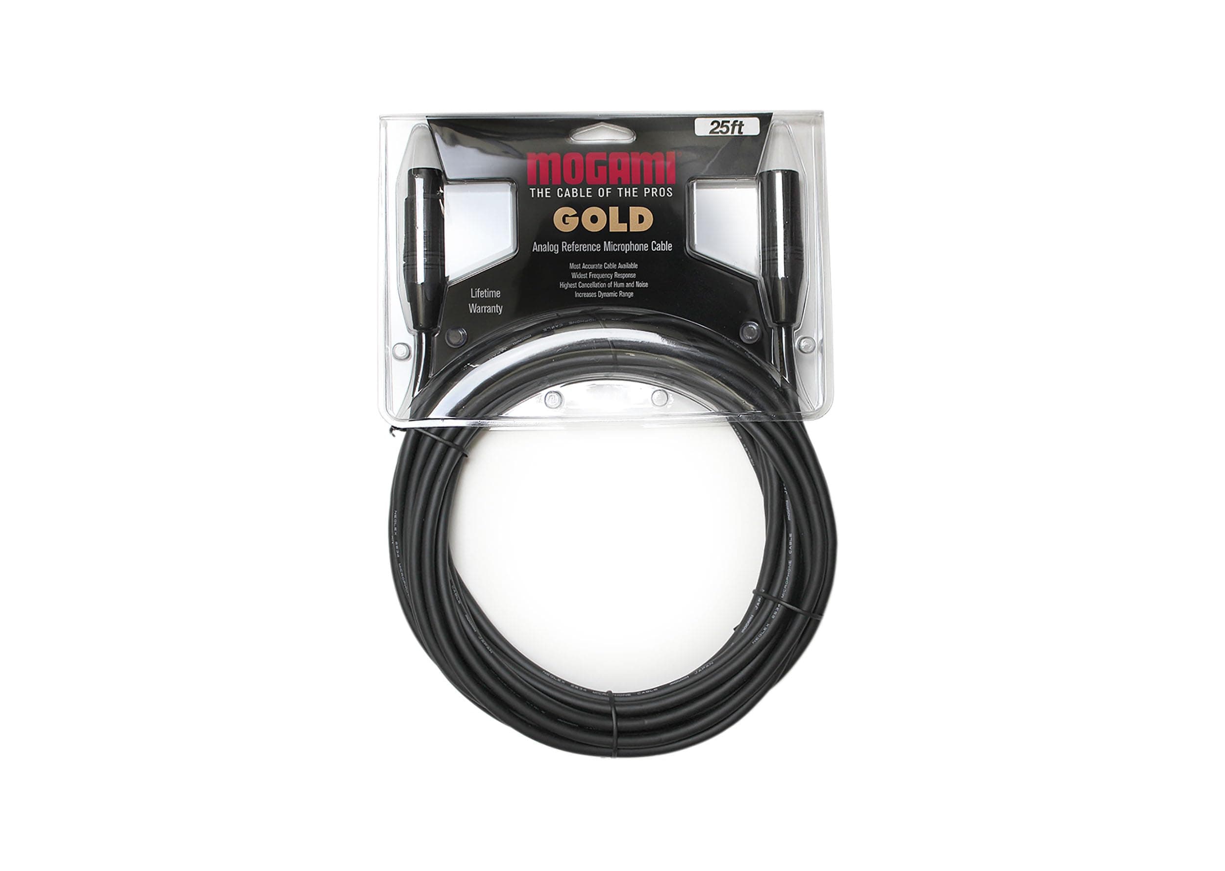 Gold Studio 25 Microphone Cable Quad Conductor 25 feet