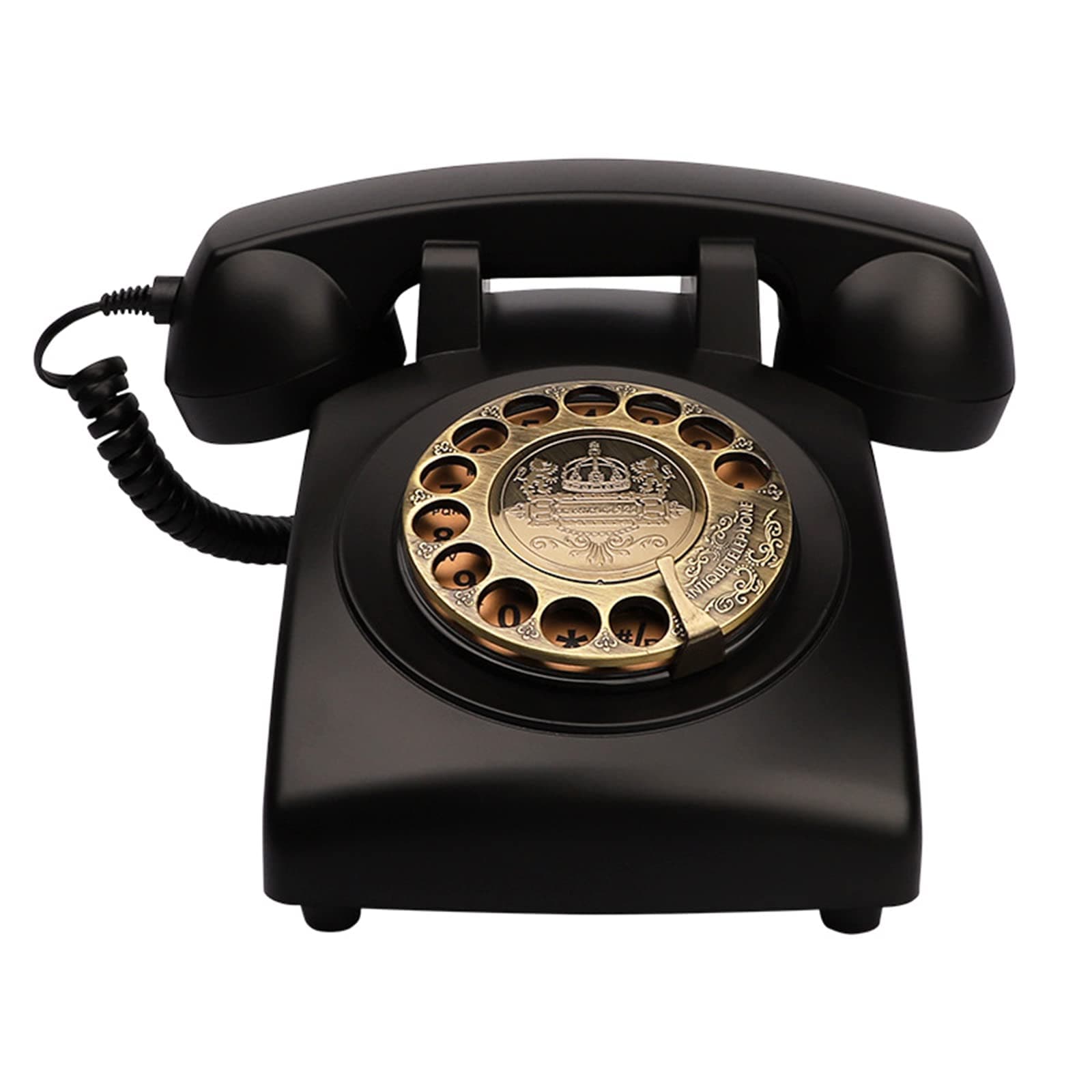 Retro Rotary Phones for Landline, Corded phone Old Fashioned Rotary Dial Landline Phone for Home and Office Decor