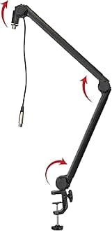 Gator Frameworks Deluxe Broadcast Boom Arm with Integrated XLR Cable