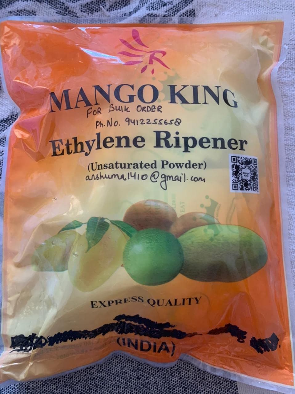 Mango King Fruit and Vegetable Ripening Ethylene GAS SACHETS - PACK OF 100 - Ethylene Ripener Unsaturated Powder