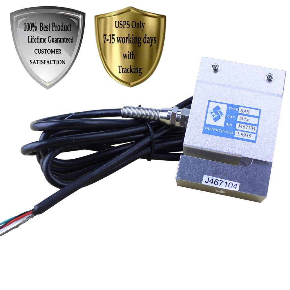 lotoclub Aluminium S-type Load Cell Pressure Transducer Sensors 50kg 110lb For Automatic Production Lines and Equipment/Electronic Scale