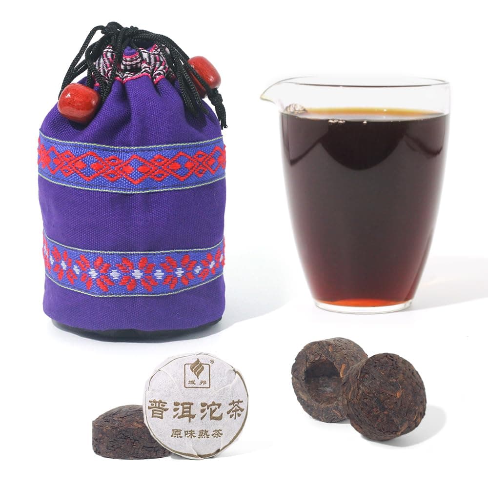 40pcs Cooked Original Flavor Ripe(shu) Puerh Tea Mini Cake Mini Tuo Cha