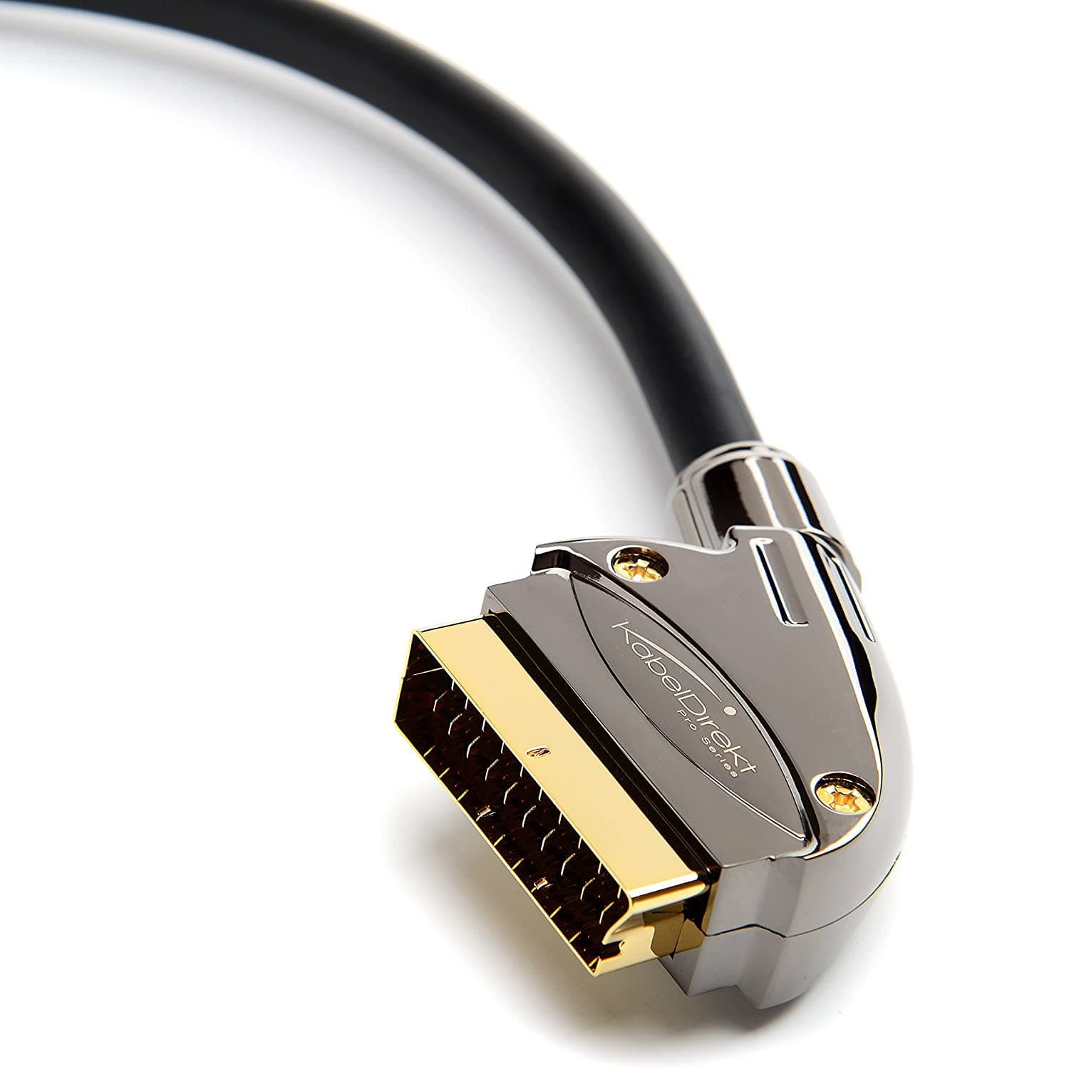 KabelDirekt – 5m SCART cable (21-pin, multiple shieldings, precision connector, full HD) PRO Series
