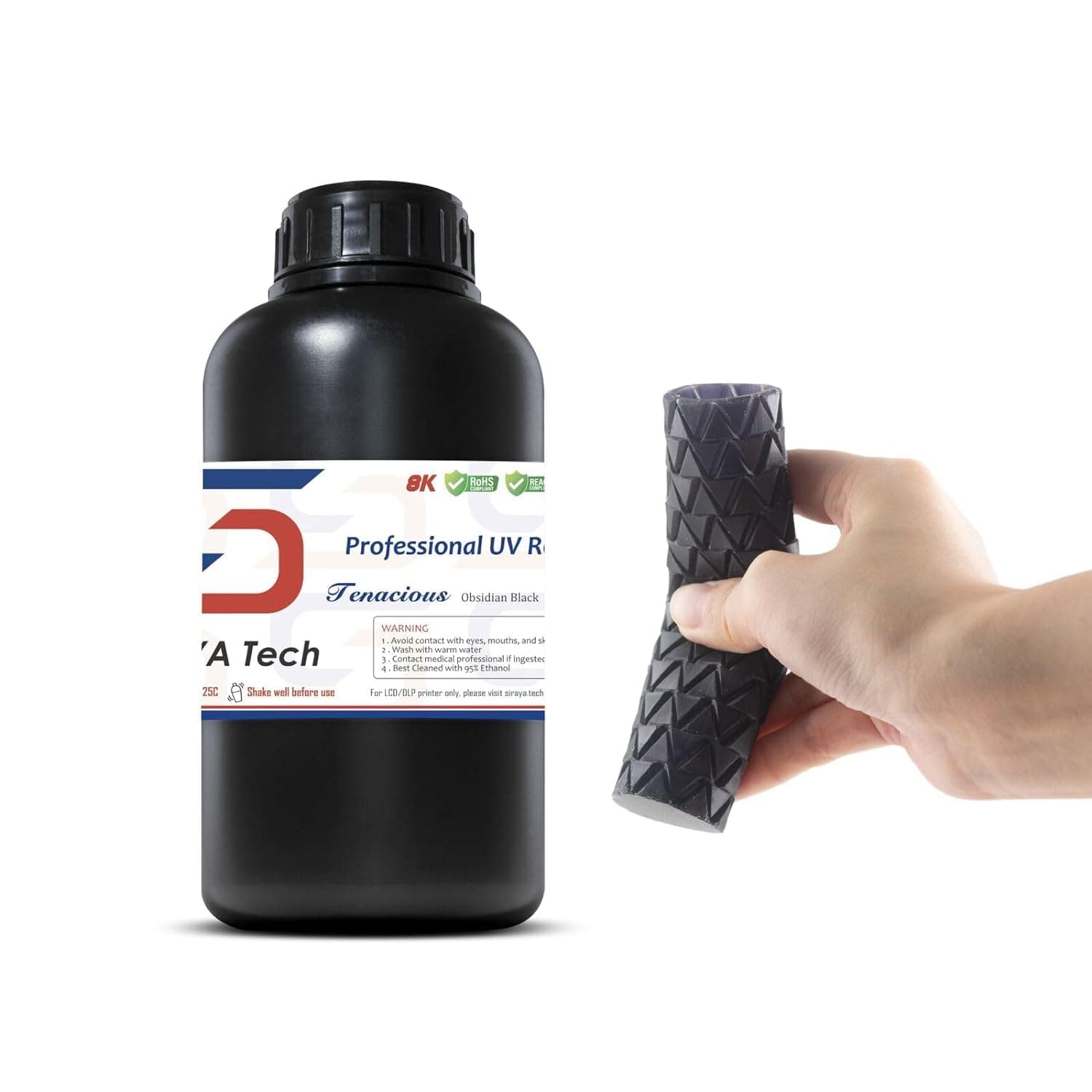 Siraya Tech Tenacious High Strength Obsidian Black Resin Flexible Resin with Excellent Impact Resistance