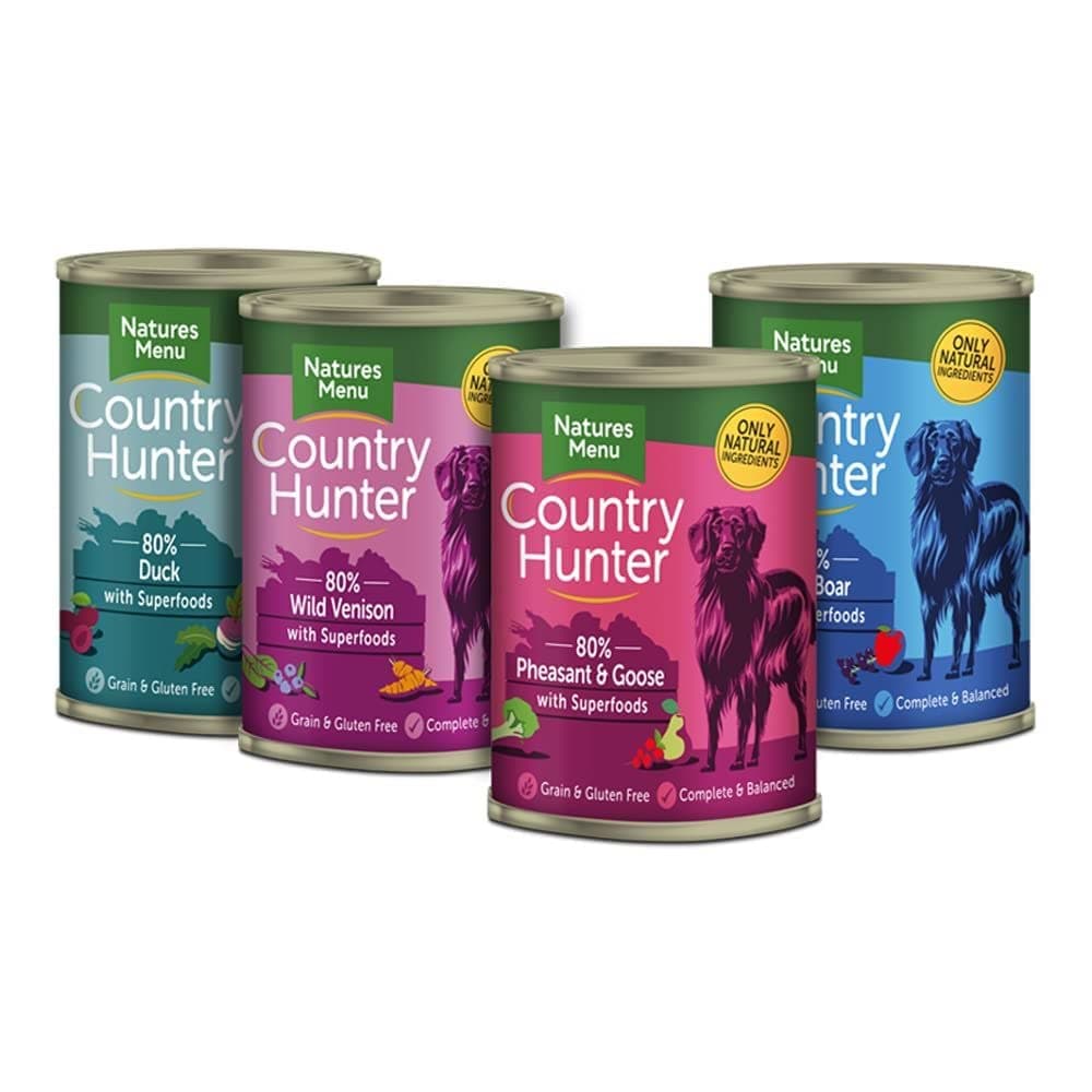Country Hunter Natures Menu Game Meat Selection Wet Dog Food 400 g x 12