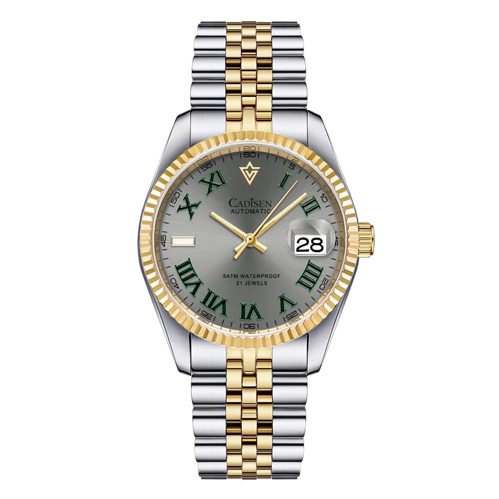 CADISEN Automatic Watches Men's Mechanical MIYOTA 8215 Business Waterproof Wristwatch