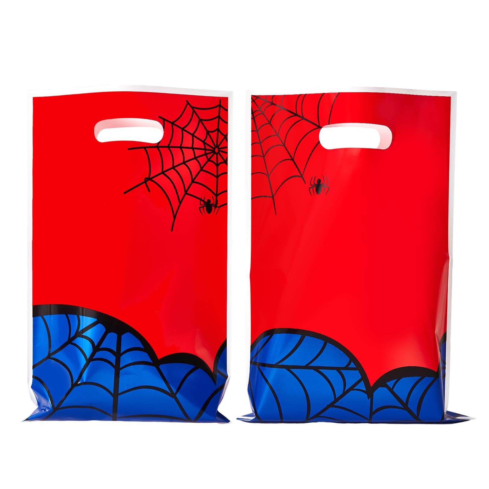 Yzzhaoo 30 Pcs Spider Goodie Bags Party Favors Bags with Handles for Birthday Party Theme Chiristmas Halloween Candy Bag Treat Cookie Gift bags