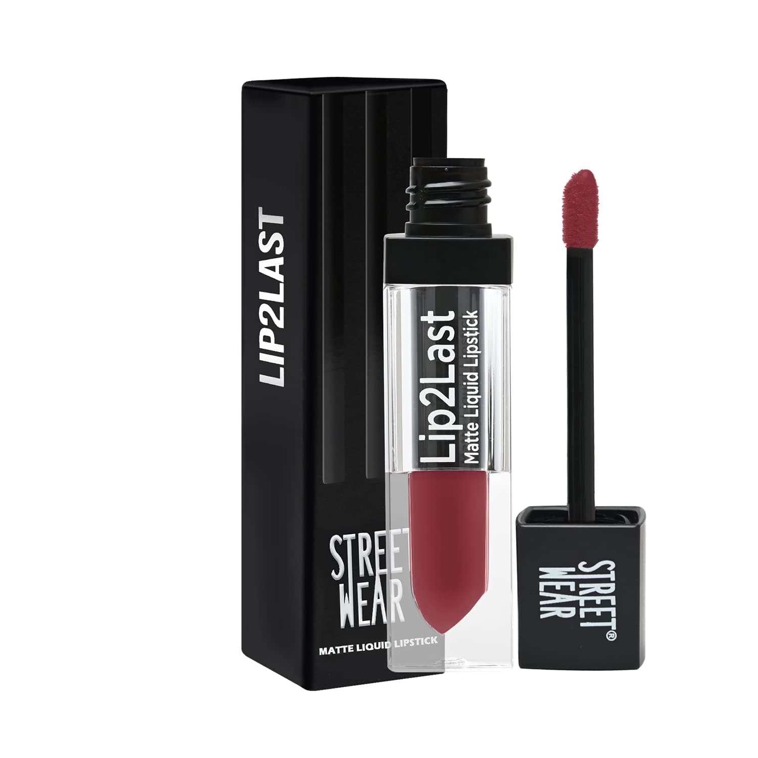 STREET WEAR Lip2Last Matte Liquid Lipstick -Vacay Red (Red) - 5 ml - Transferproof, Smudgeproof, Mask Friendly, Non-Drying Formula, Enriched With Vitamin E - Lasts AM To PM!
