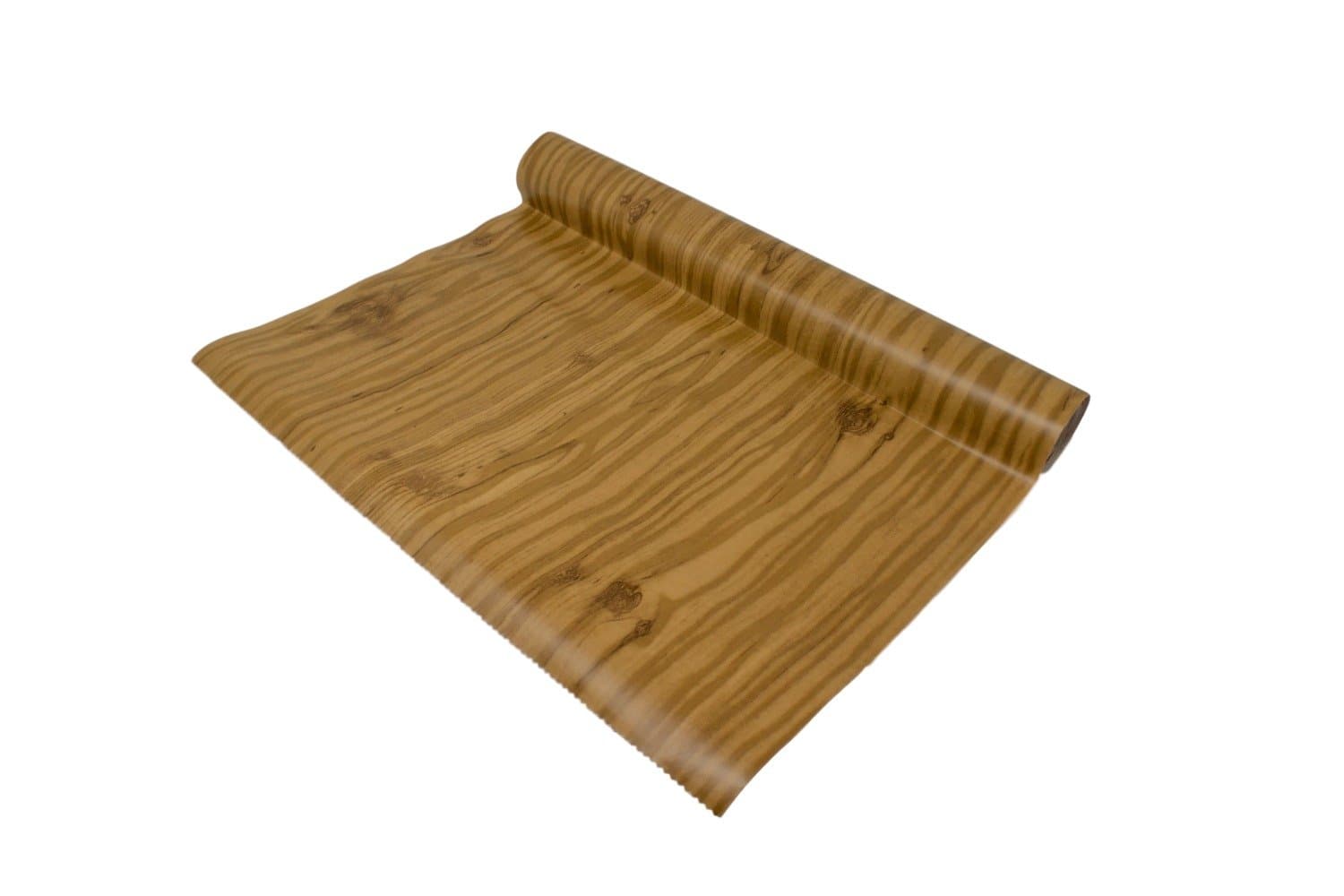 Vintage Wood Grain Self-Adhesive Vinyl Contact Paper for Shelf Liner, Drawer Liner and Arts and Crafts Projects 18 inches x 9 Feet (Retro Walnut)