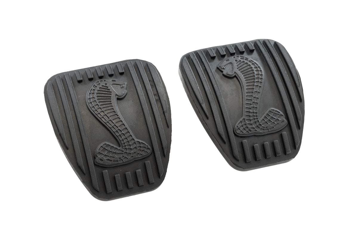 Blue Oval Industries 1994-2009 Mustang Clutch & Brake Pedal Pads with Cobra Logo