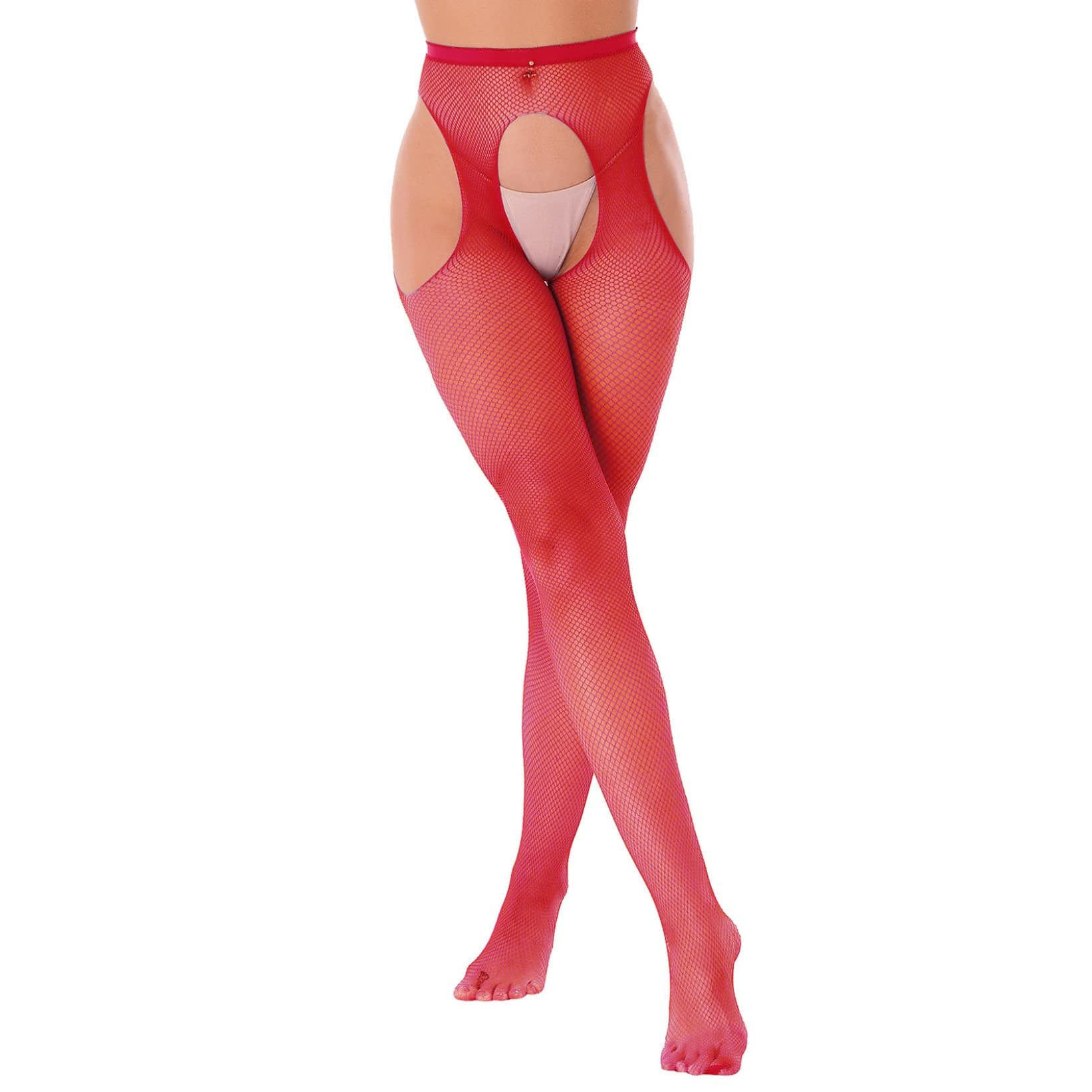 Zaldita Women's Stretch Hollow Out Leggings Tight Footed Pants Mesh Fishnet Stockings Hosiery