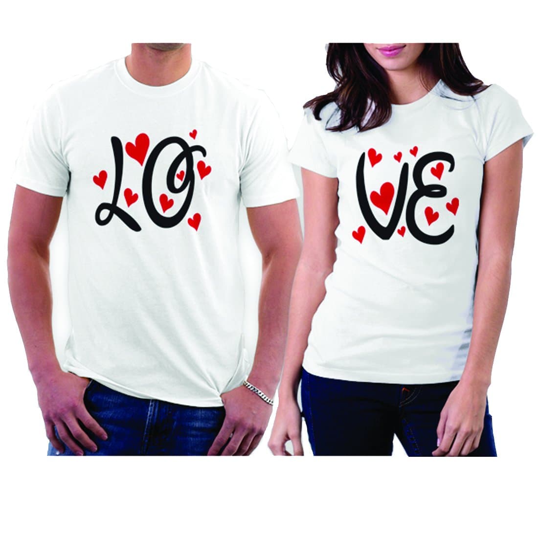 picontshirt Mickey Minnie Two Sided Matching Couple Shirts