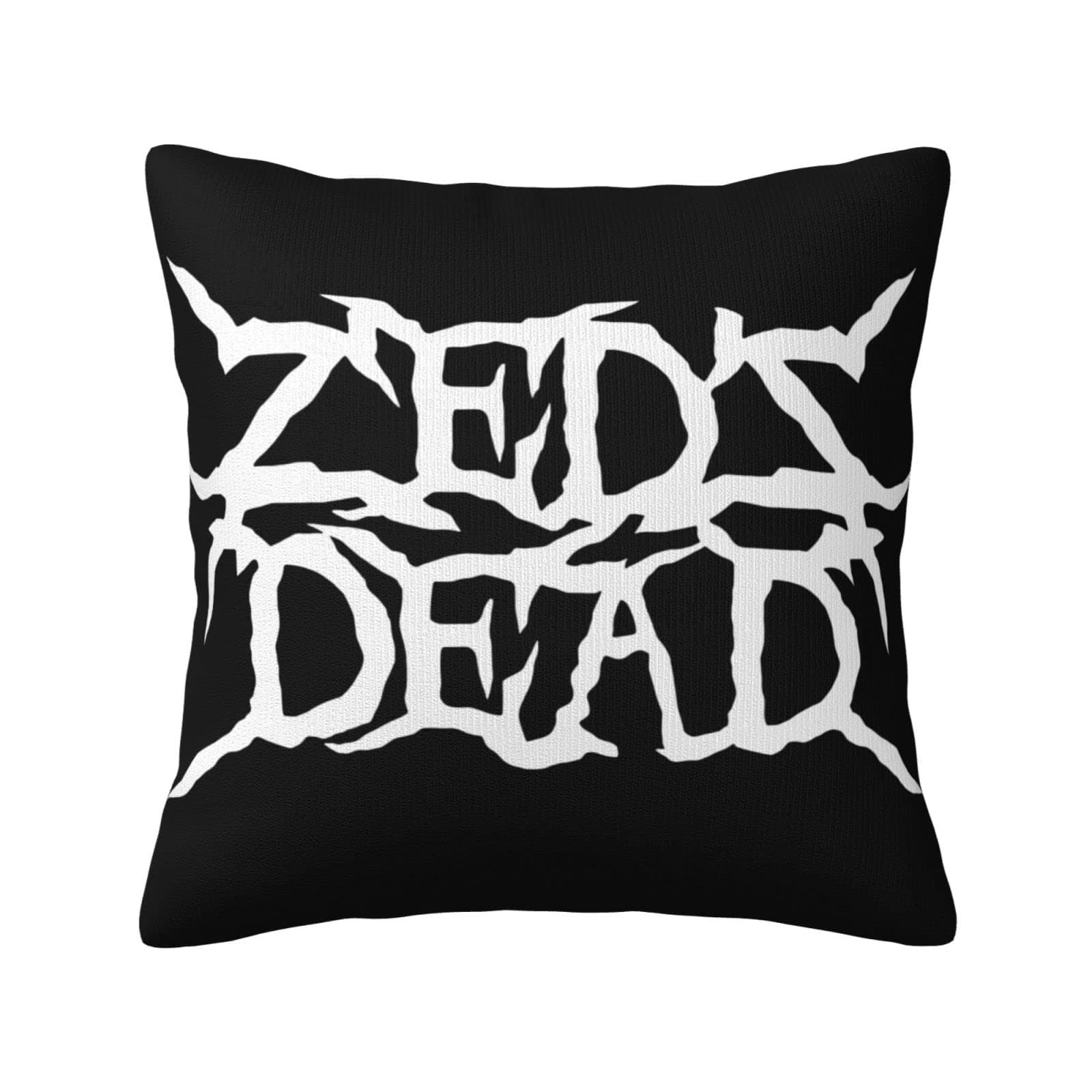 GingerDHallberg Throw Pillows Covers Zeds Singer Dead Band Pillowcase Square Pillow Case with Hidden Zipper Cushion Case for Living Room Bed Sofa 18×18in