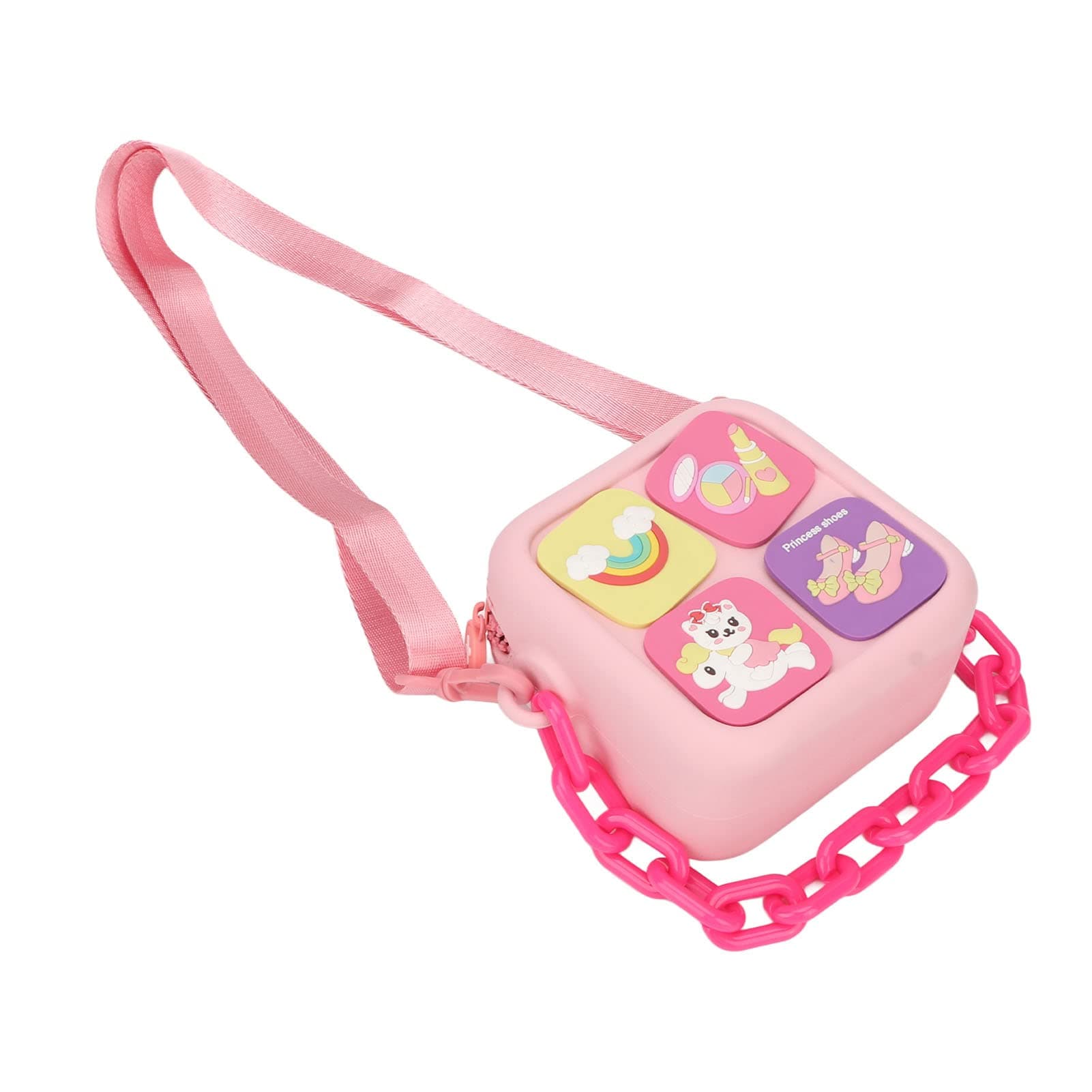 Kids Camera Case, Portable Kids Camera Shoulder Bag, Shakeproof EVA Carrying Bag with Large Storage Space for Daily Travel