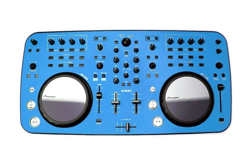 Blue Protective Vinyl Overlay Skin made to fit Pioneer DDJ-Ergo Controller