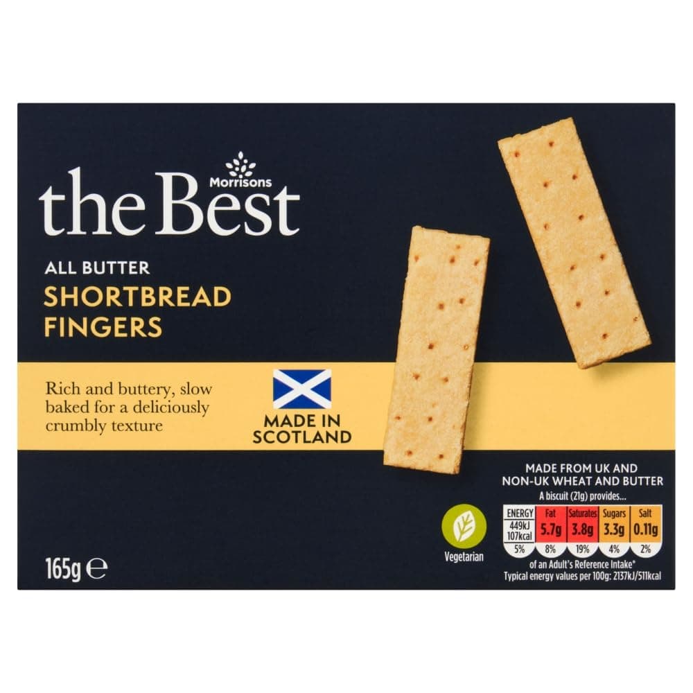 Morrisons The Best All Butter Shortbread Fingers 165g