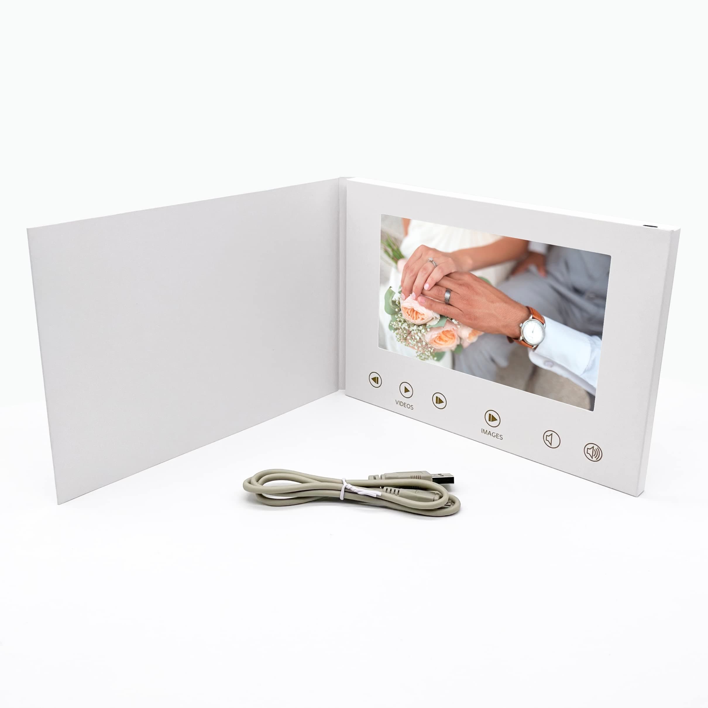 7" Video Brochure, A5 StoryBook - SB01, Upload Your Own Video & Images, 2gb memory