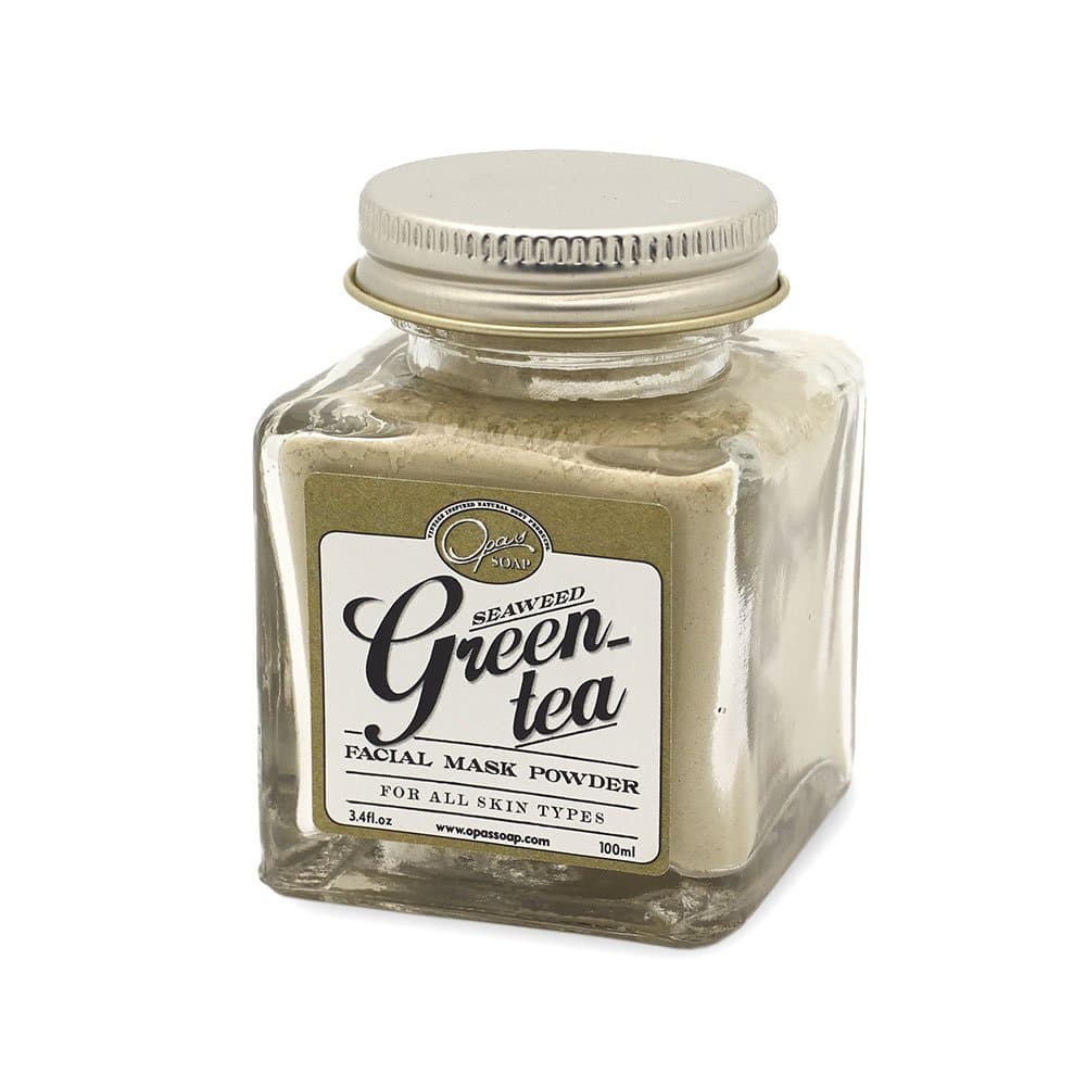 Opas Soap Natural Green Tea Facial Mask Powder| for Acne, Mature & Combination Skin| Removes Impurities| Achieve Glowing Healthy LookingSkin