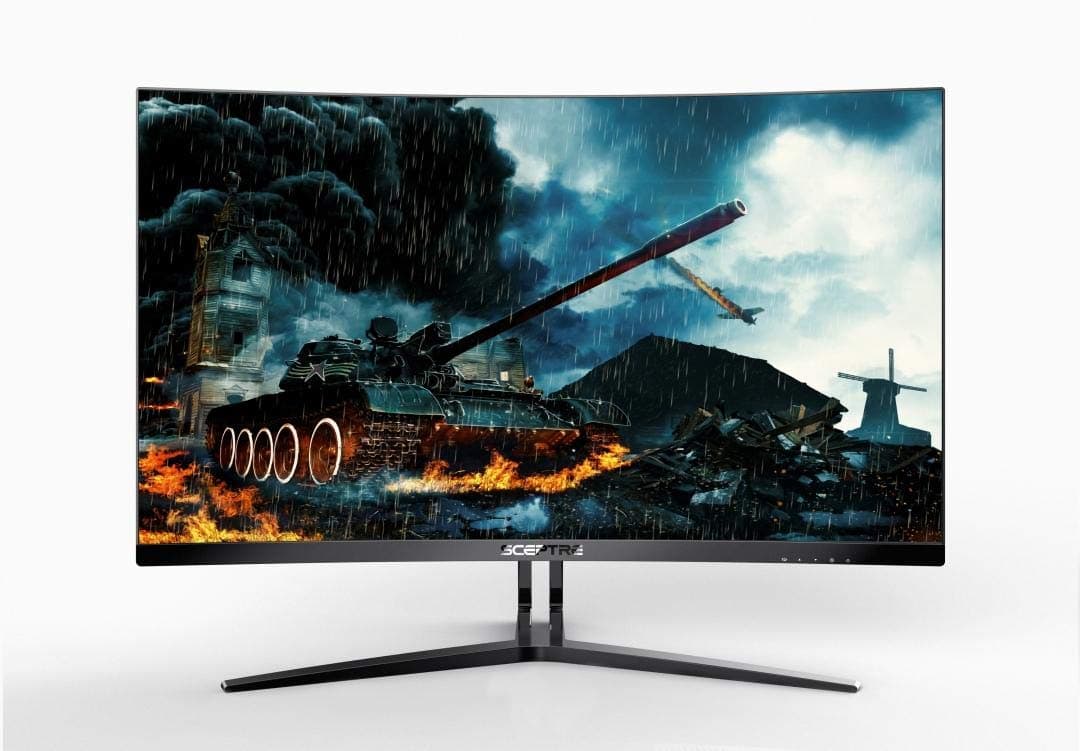 Sceptre C275B-144MN 27" Curved 144Hz Gaming LED Monitor AMD FreeSync, 1800R Curvature, DisplayPort HDMI DVI, FPS RTS, Metal Black (v.2018)