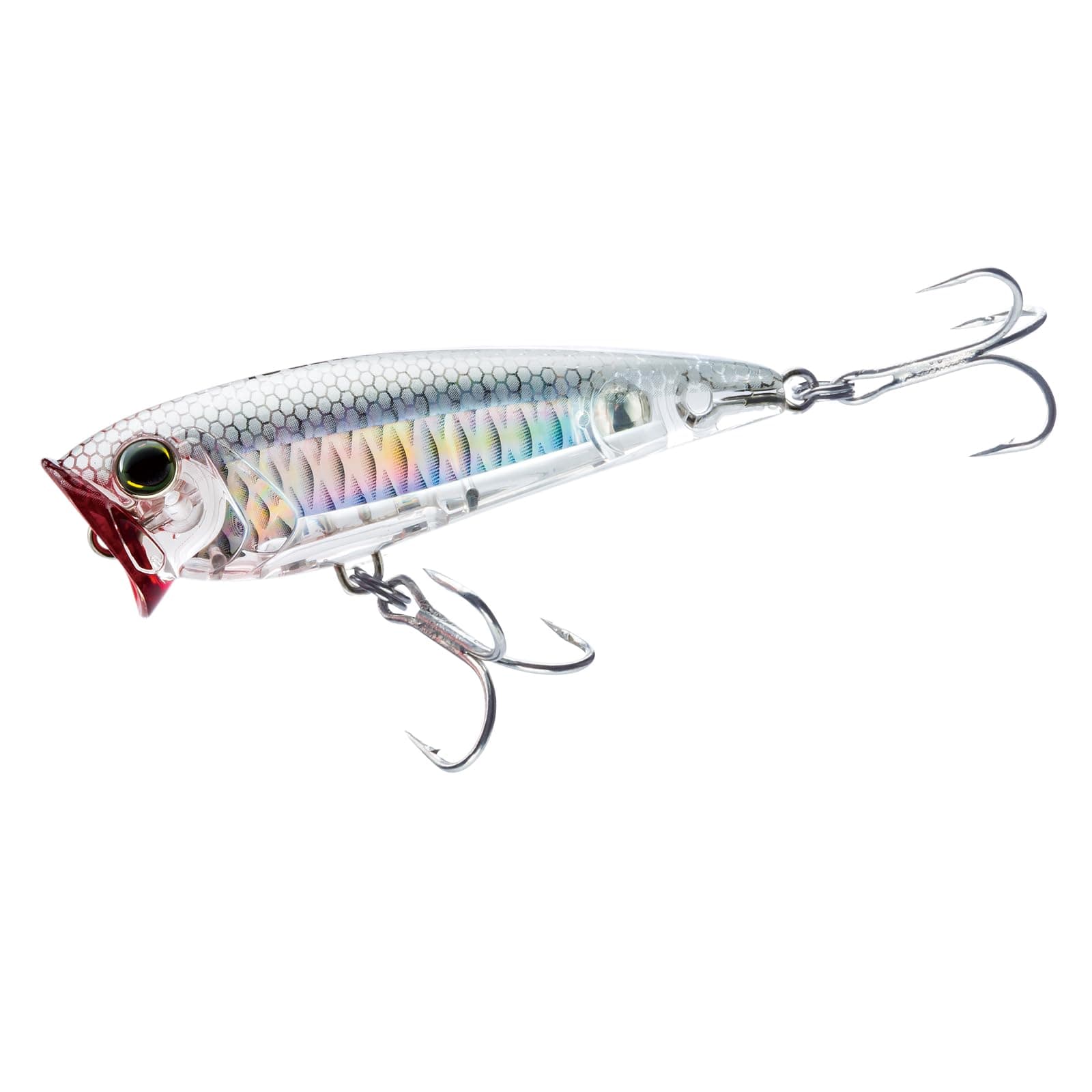 Yo-Zuri 3D Inshore Popper (F) 70mm 2-3/4-Inchghost Shad Floating Lure, Ghost Shad