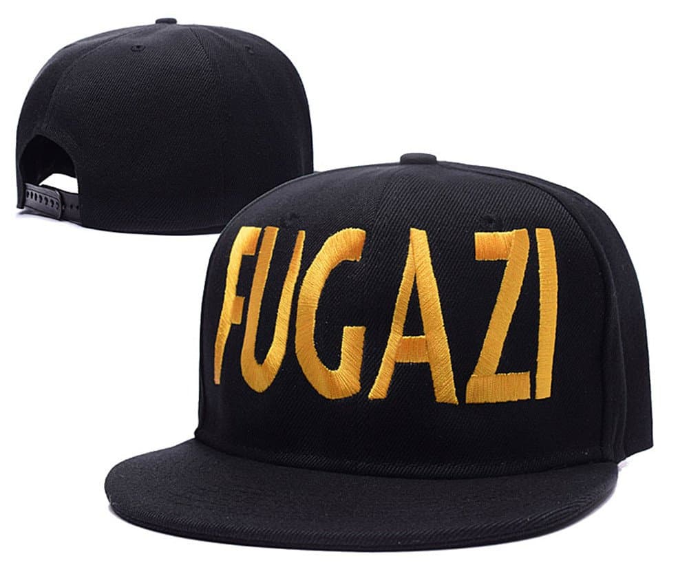 Fugazi Punk Band Logo Adjustable Snapback Caps Embroidery Hats Black