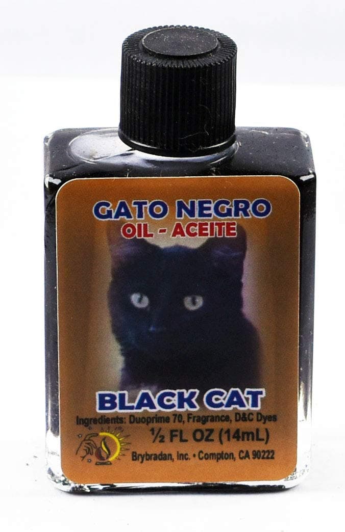 1 Piece BRYBRADAN Black CAT Spiritual Oil GATO Negro ACEITE ESPIRITUAL -1/2 FL OZ 14.7ML