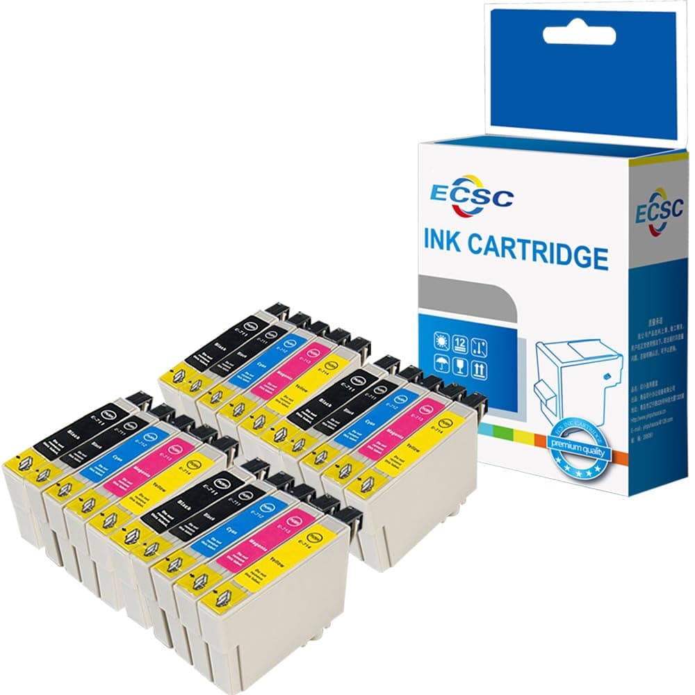 Sponsored Ad – Compatible Ink Cartridge Replacement for Epson Stylus D120 D78 D92 DX400 DX4000 DX4050 DX4400 DX4450 DX5000 DX5050 DX6000 DX6050 DX7000F DX7400 S20 S21 SX100 SX105 (B/C/M/Y, 20-Pack)