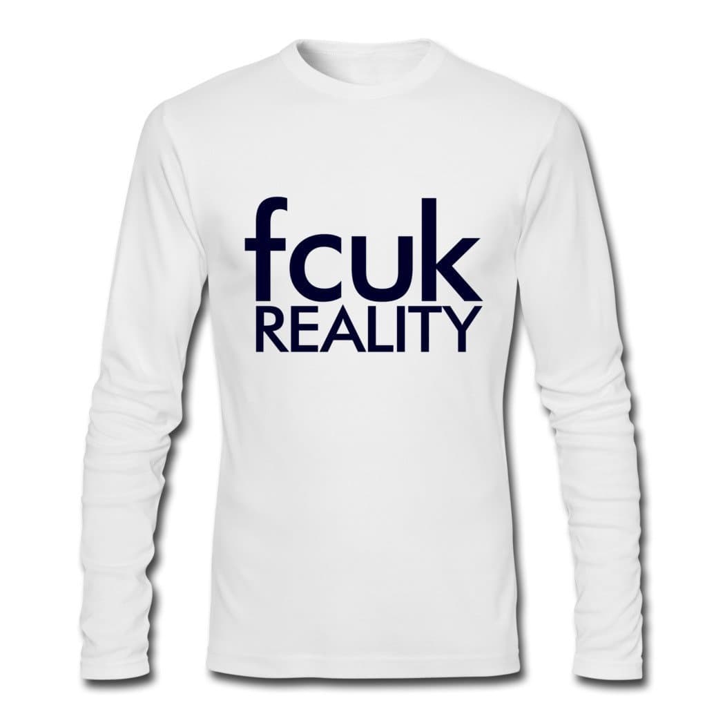 AryaWinter 2016 Fashion Men's FCUK Reality Layer Cake T-Shirts White