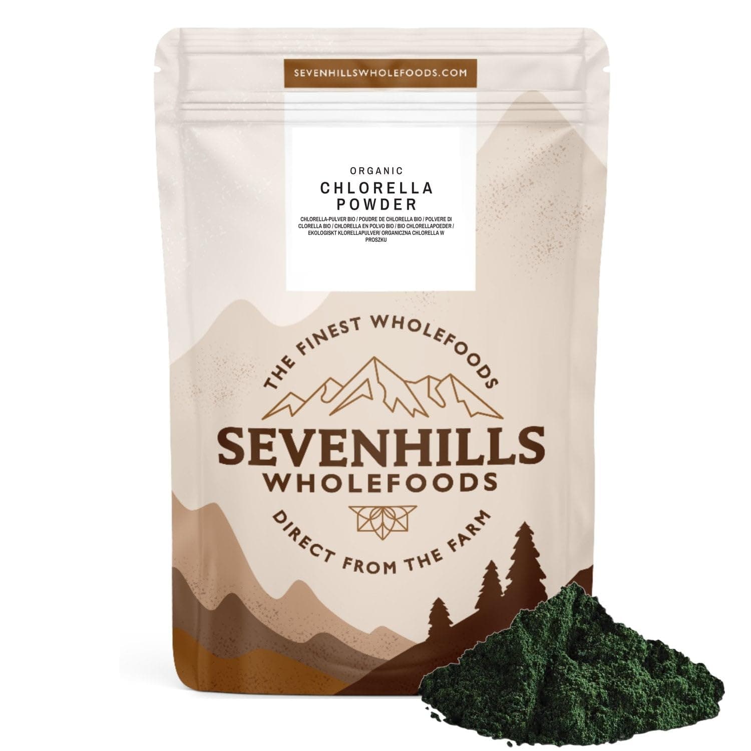 Sevenhills Wholefoods Organic Broken Cell Wall Chlorella Powder 250g by Sevenhills Wholefoods