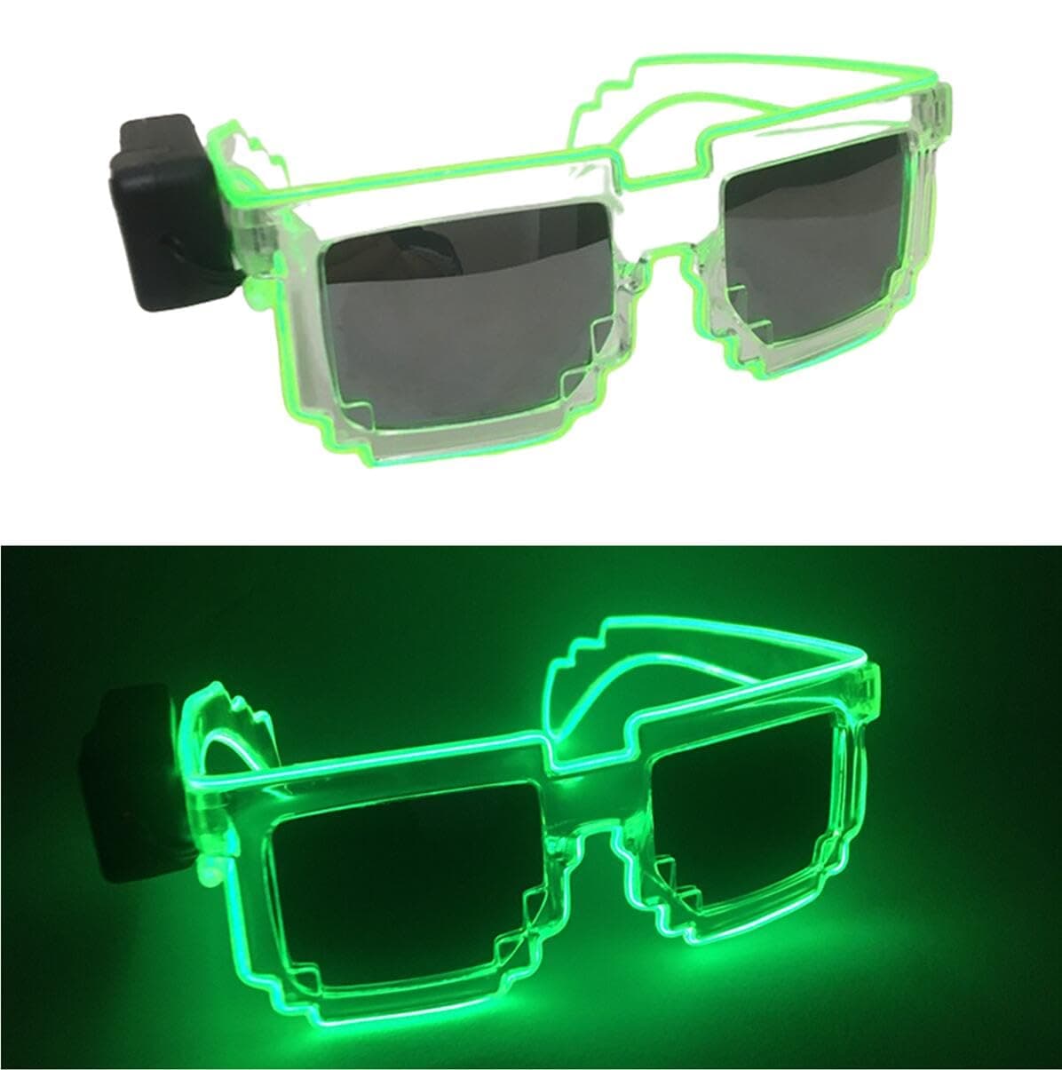 MoonidealLed Light up Party Eyeglass Women/Mens Costume Sunglasses for Carnival Party