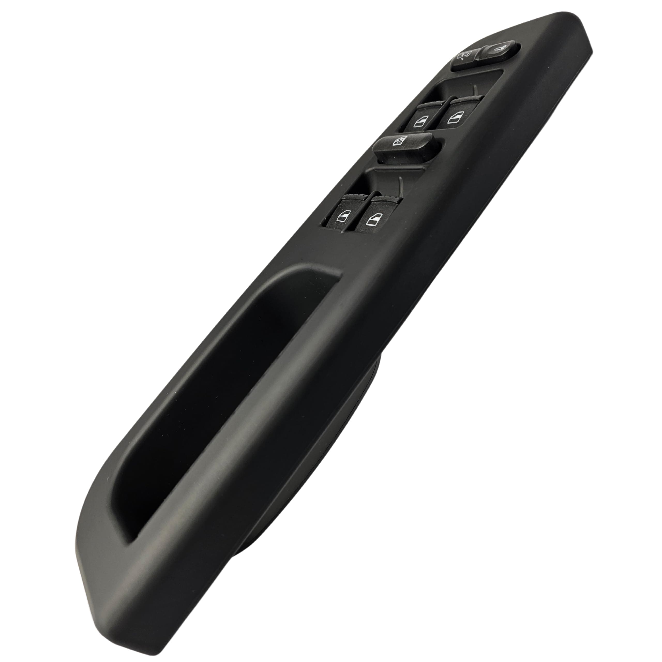 SWITCHDOCTOR Fully Assembled Window Master Switch and Bezel Set for 1999-2005 Volkswagen Jetta (Black)