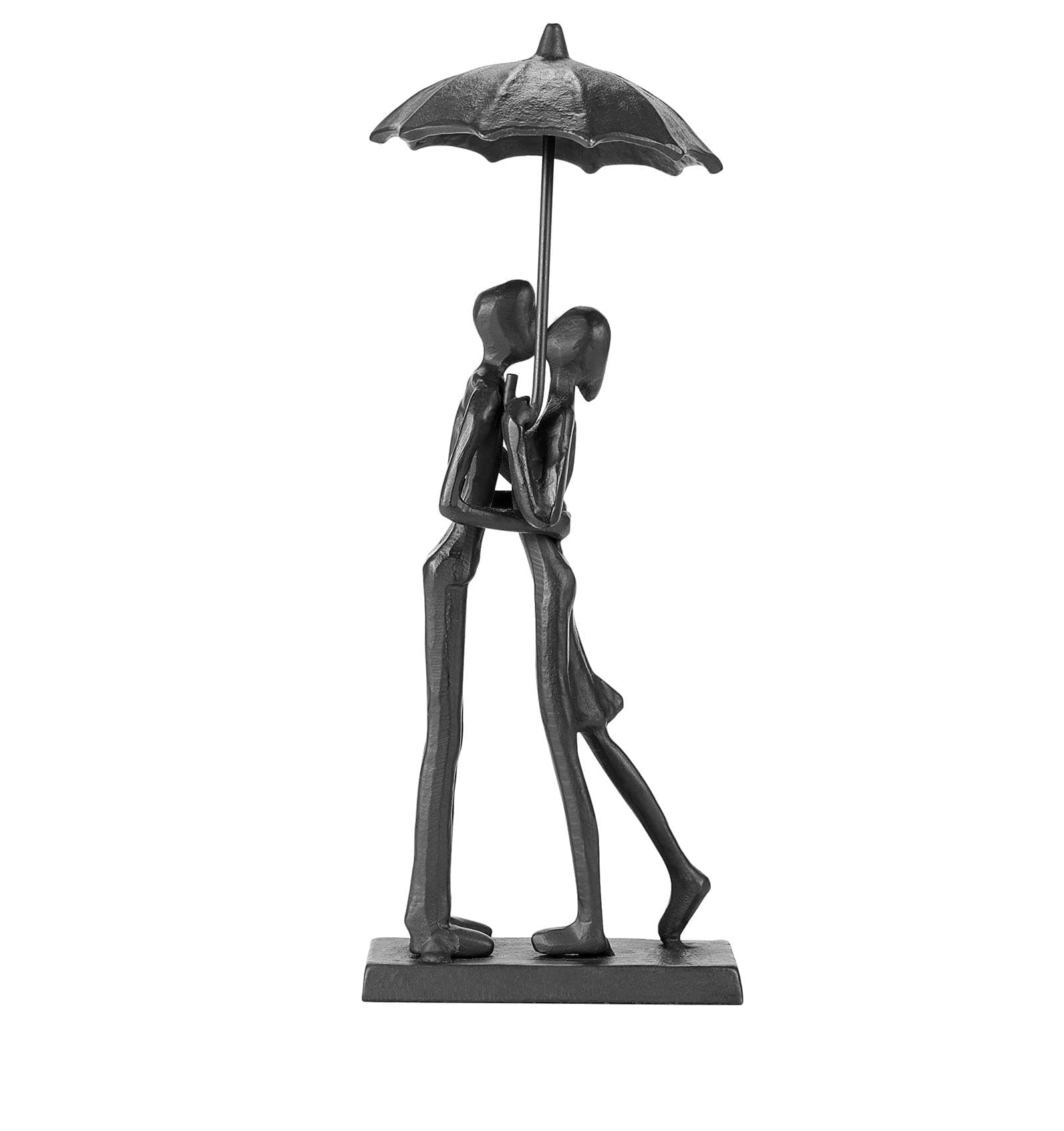 Handcrafted Iron Sculpture - Metal Ornament Couple Figurine Romantic Art Iron Statue,Abstract Modern Accents,Figurines Home Decor