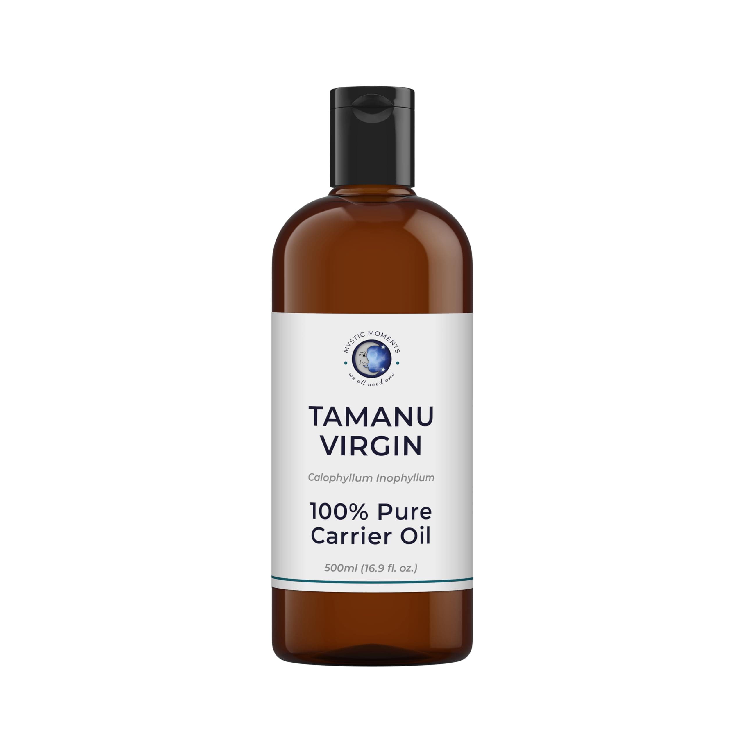 Mystic Moments | Tamanu Virgin Carrier Oil 500ml - Pure & Natural Oil Perfect For Hair, Face, Nails, Aromatherapy, Massage and Oil Dilution Vegan GMO Free