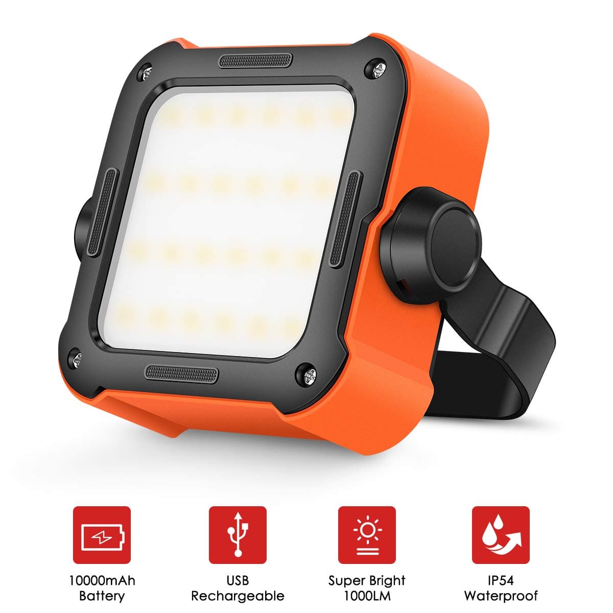 Led Camping Lantern, Rechargeable Camping Light with 1000mAH Power Bank, Waterproof Tent Lights, Perfect for Hurricane, Emergency, Survival Kits, Hiking, Fishing, Home and More