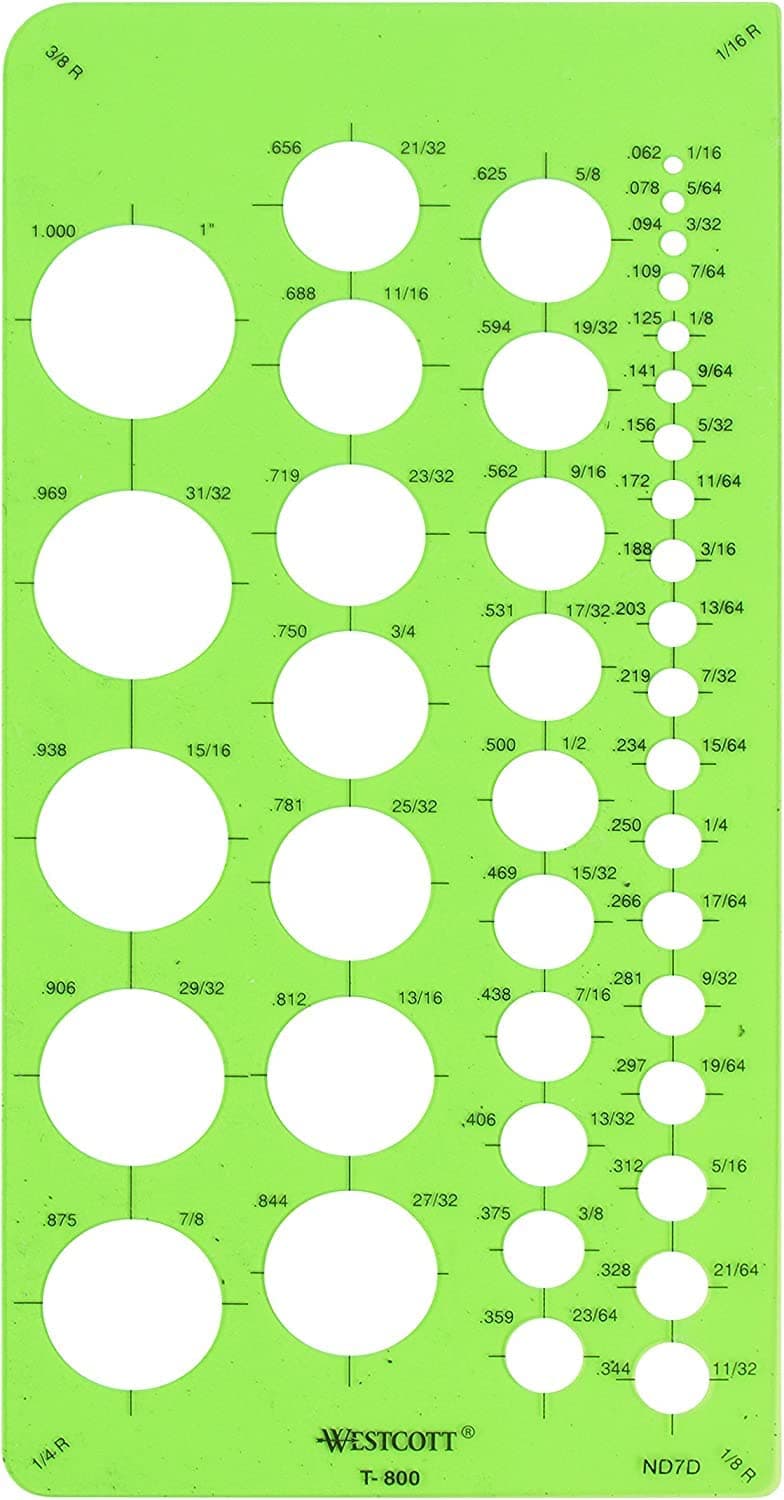 C-Thru Circle Template, Small (T-800)