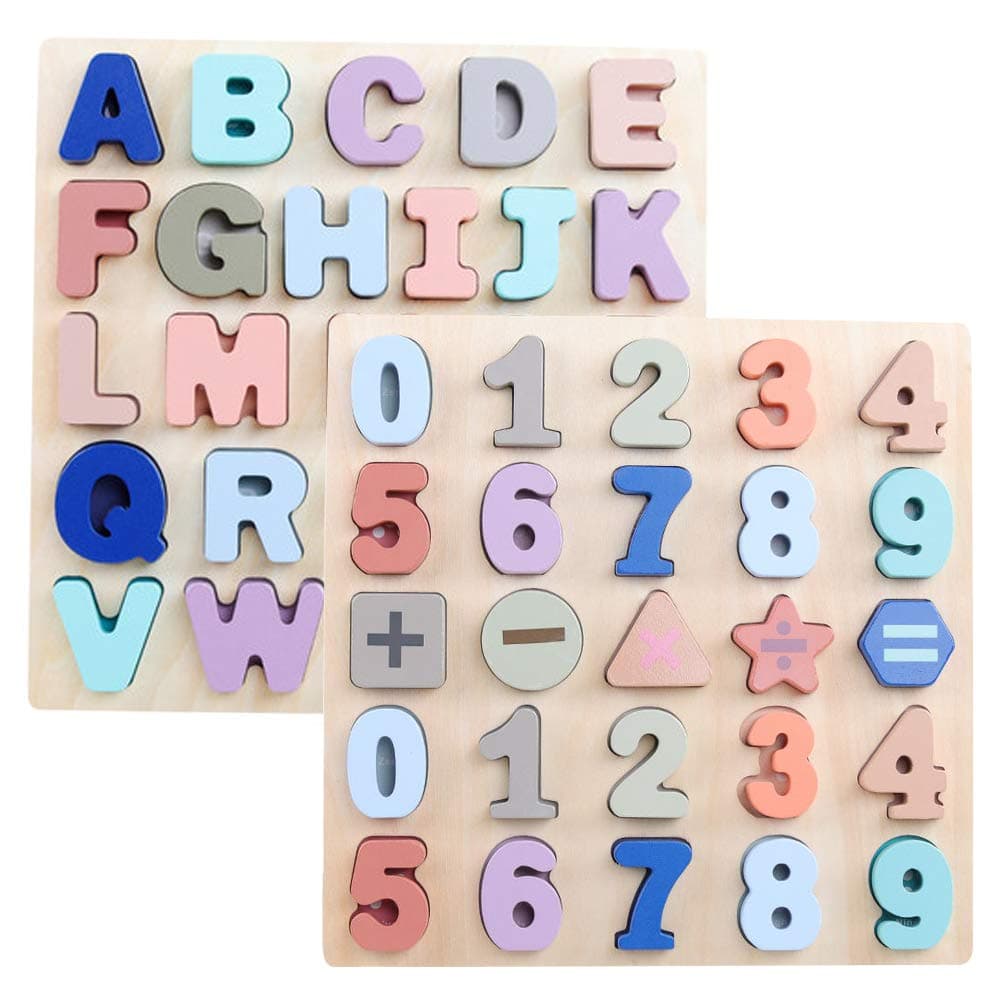 Wooden Puzzles for Toddlers Large Alphabet